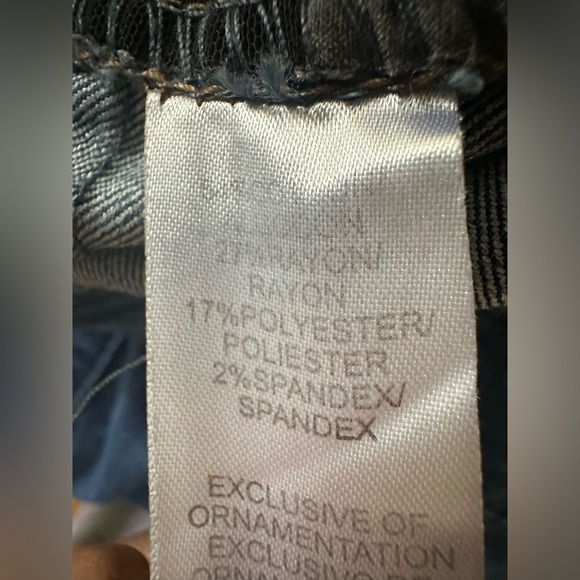 Democracy Women’s Jeans Size 6 Blue AB Solution Stretch Ankle waist 32” - Picture 6 of 7